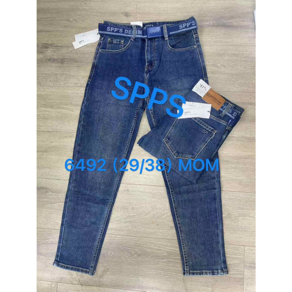 6492 # синие мужские джинсы MOM ( SPPS, стрейч-коттон, 8 ед. размеры норма: 29. 30. 31. 32. 33. 34. 36. 38)