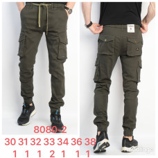 8080-2 * хакі чоловічі брюки карго (RTROOSS, стрейч, 8 од. розміри норма: 30. 31. 32. 33. 33. 34. 36. 38) видача наступного дня