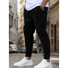 52935-1 * чорні чоловічі спортивні штани (турецька двонитка, 5 од. розміри батал: 50. 52. 54. 56. 58) видача наступного дня