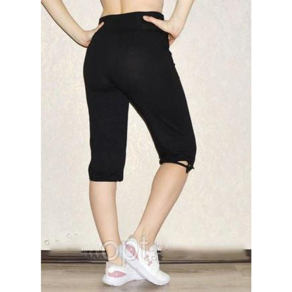 1489-1 чорні жіночі бриджі (добре тягнуться, 18 од. розміри норма: S. M. L., повторюються)