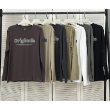 400553 * УТОЧНЮЙТЕ КОЛІР ПІД ЧАС ЗАМОВЛЕННЯ Чоловічий лонгслів (коттон, 4 од. розміри норма: M. L. XL. 2XL) видача наступного дня