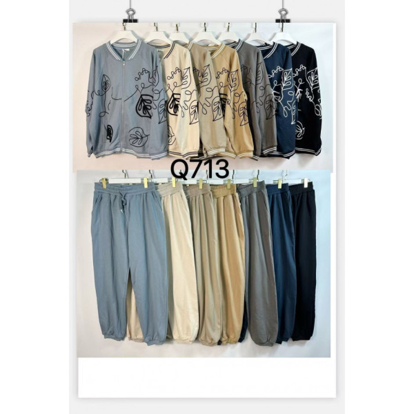 0713# мікс кольорів жіночий костюм Kiss Me (трикотаж, кашемір, 10 од., розміри батал: 2XL-4XL) видача наступного дня