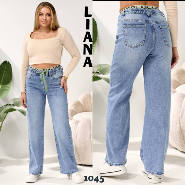 1045# блакитні жіночі джинси, стрейч-коттон (6 од., розміри батал: 31-38) видача наступного дня