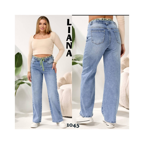 1045# блакитні жіночі джинси, стрейч-коттон (6 од., розміри батал: 31-38) видача наступного дня
