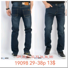 19098* сині чоловічі джинси на флісі (8 од., розміри норма: 29-38) видача наступного дня