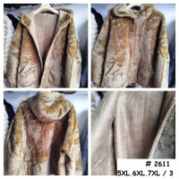 2611* бежевая женская шубка (3 ед, размеры батал: 5XL. 6XL. 7XL) выдача на следующий день