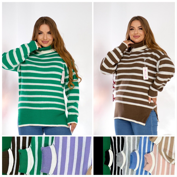 3102 * мікс квітів жіночий светр (кашемір, 5 од., розміри батал: 52-54 універсальний) видача наступного дня