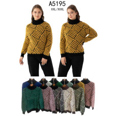 5195 мікс квітів жіночий светр (5 од., розміри батал: 2xl-3xl)