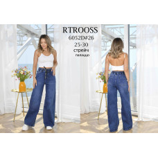 6052* сині жіночі джинси палаццо (6 од., розміри норма: 25-30) видача наступного дня