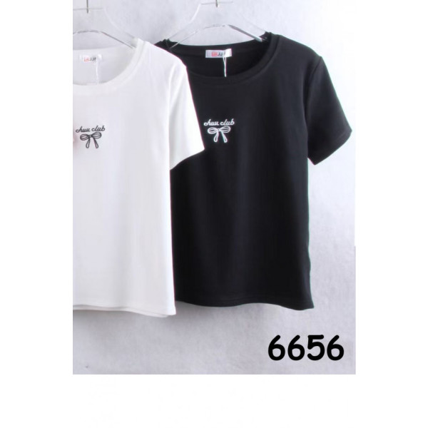 6656# мікс кольорів жіноча футболка (10 од., розміри норма: 44/46/48) видача наступного дня