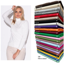 7188 * мікс кольорів жіночий кашеміровий гольф (6 од., розміри напівбатал: 48-54) видача наступного дня