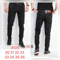 8125* чорні чоловічі джинси (RTROOSS, 8 од., розміри норма: 30-38) видача наступного дня