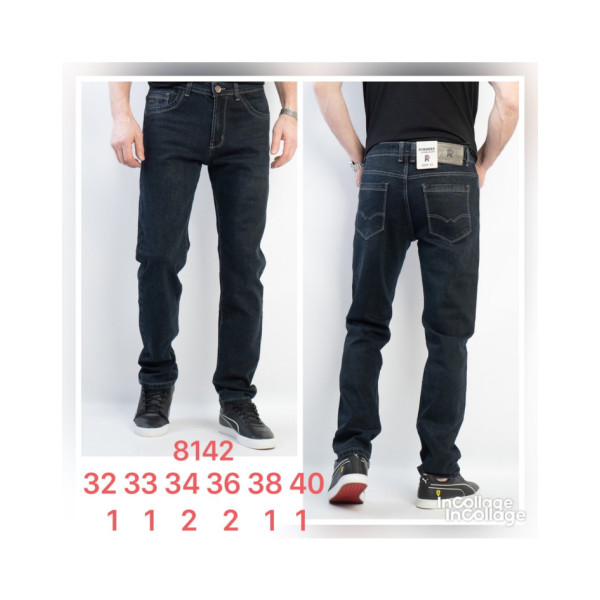 8142 * сині чоловічі джинси (rtrooss, стрейч, розміри норма: 32-40) видача наступного дня