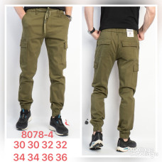 8078-4* хаки чоловічі брюки карго (RTROOSS, стрейч, 8 од., розміри норма: 30-36) видача наступного дня