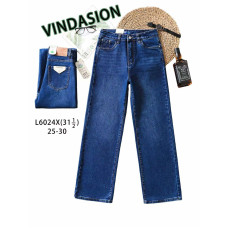 6024 сині жіночі джинси (VINDASION, 6 од. розміри норма: 25-30) видача наступного дня