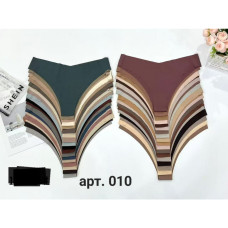 0010# мікс кольорів жіночі безшовні труси бікіні (бавовна, еластан, 18 од., розміри норма: XS-XL) видача наступного дня Труси