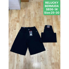 0056# черные женские джинсовые шорты (Relucky, 6 ед, размеры норма: 25-30) выдача на следующий день Relucky