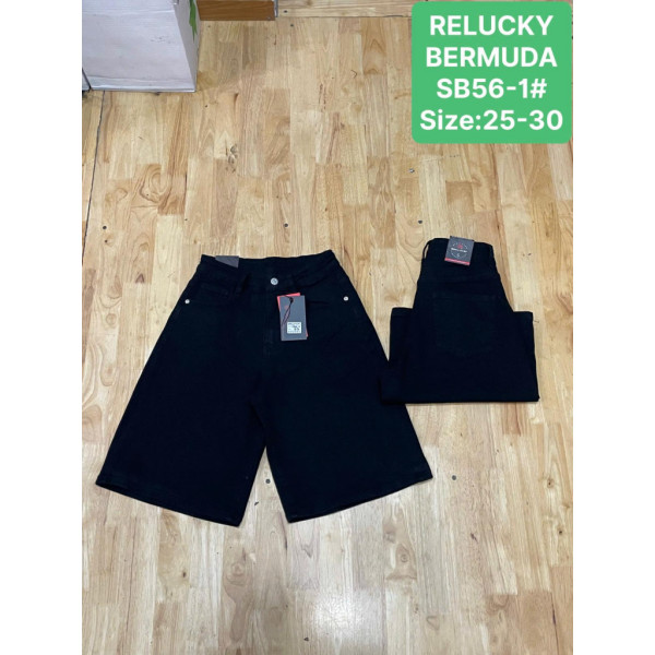 0056# черные женские джинсовые шорты (Relucky, 6 ед, размеры норма: 25-30) выдача на следующий день Relucky