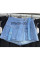 0075# голубые женские шорты-юбка (New Jeans, стрейч, 6 ед, размеры норма: 25-30) выдача на следующий день New Jeans