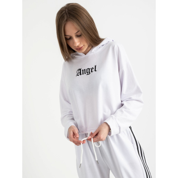 7704-103 / белый женский спортивный костюм (M&C, двунитка, 3ед. универсальный размер норма:S/М) Спортивный костюм