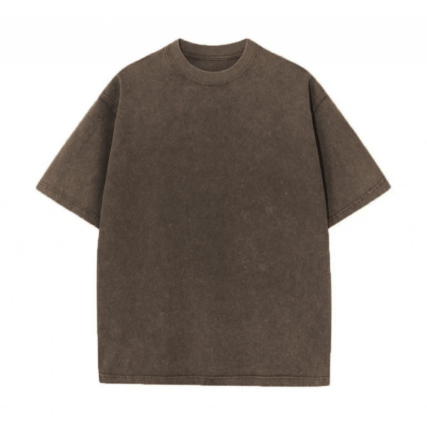 7475-9 коричневая унисекс футболка (турецкий коктон, 4 ед, размеры мужской полубатал, женский батал: L. 3XL. 4XL. 5XL) Футболка