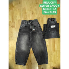 0136 # серые подростковые джинсы (Relucky, стрейч, 6 ед, размеры подростковые: 8-13) выдача на следующий день Relucky