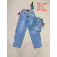 0208# блакитні жіночі джинси vanver (стрейч коттон, 6 од., розміри норма: 25-30) видача наступного дня Vanver