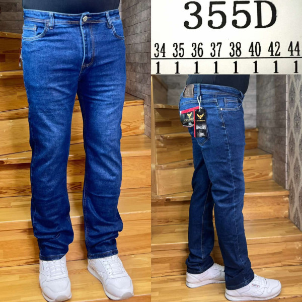0355# синие мужские джинсы (стрейч, 8 ед, размеры норма: 34-44) выдача на следующий день Джинсы
