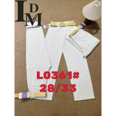 0361# белые женские джинсы (LDM, 6 ед, размеры полубатал: 28-33) выдача на следующий день Джинсы