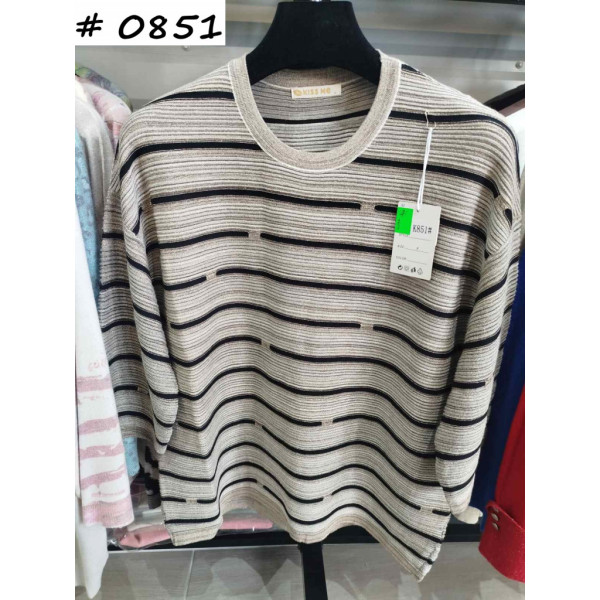 0851# микс цветов женский свитер (Kiss me, 10 ед, размеры полубатал: XL-3XL универсальный) выдача на следующий день Kiss me