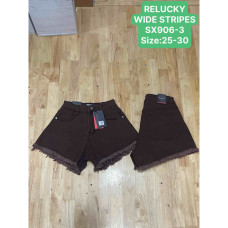 0906# черные женские джинсовые шорты (Relucky, 6 ед, размеры норма: 25-30) выдача на следующий день Relucky