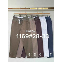 1169 # выбор цвета женские брюки (Fudeyan, коттон, 6 ед, размеры полубатал: 28-33) выдача на следующий день FUDEYAN