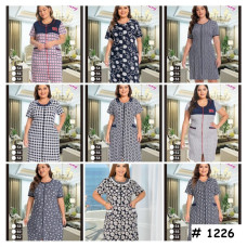 1226# выбор модели женский халат (вискоза, 5 ед, размеры батал: 58-66) выдача на следующий день Халат