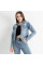 0906-3 / голубая женская джинсовая куртка (New Jeans, стрейчевая, 3 ед. размеры норма:XS, XS, XS) Джинсовая куртка