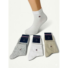 34511 три цвета женские носки (хлопок, средние, 12 ед. размеры норма: 36-38) Носки