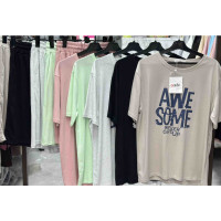 3806# выбор цвета женская футболка (4 ед, размеры норма: M-L оверсайз) выдача на следующий день Футболка