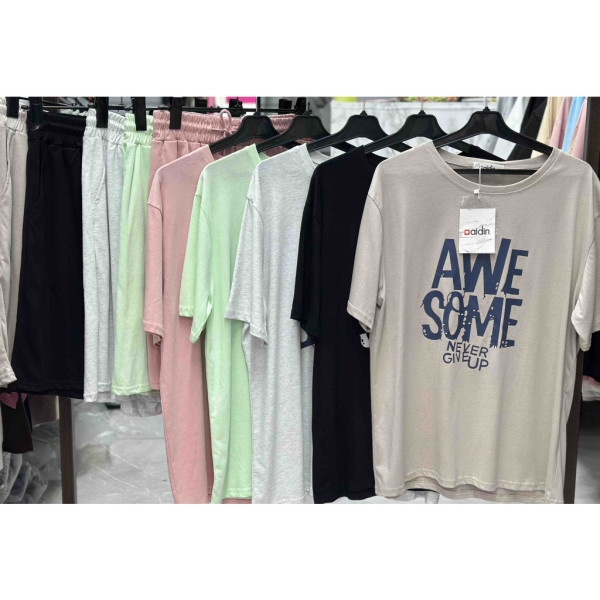 3806# выбор цвета женская футболка (4 ед, размеры норма: M-L оверсайз) выдача на следующий день Футболка