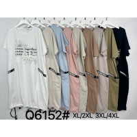 6152# микс цветов женская туника (Kiss me, 10 ед, размеры батал: XL-4XL) выдача на следующий день Kiss me