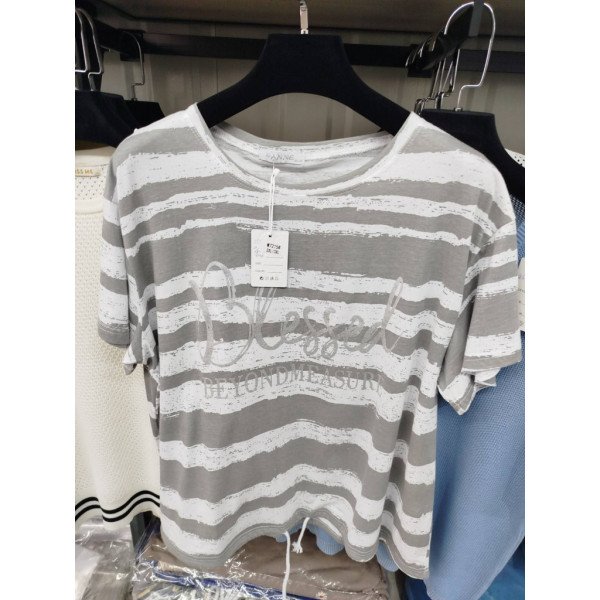 7215# микс цветов женская футболка (хлопок, 20 ед, размеры батал: 2XL/3XL универсальный) выдача на следующий день Kiss me