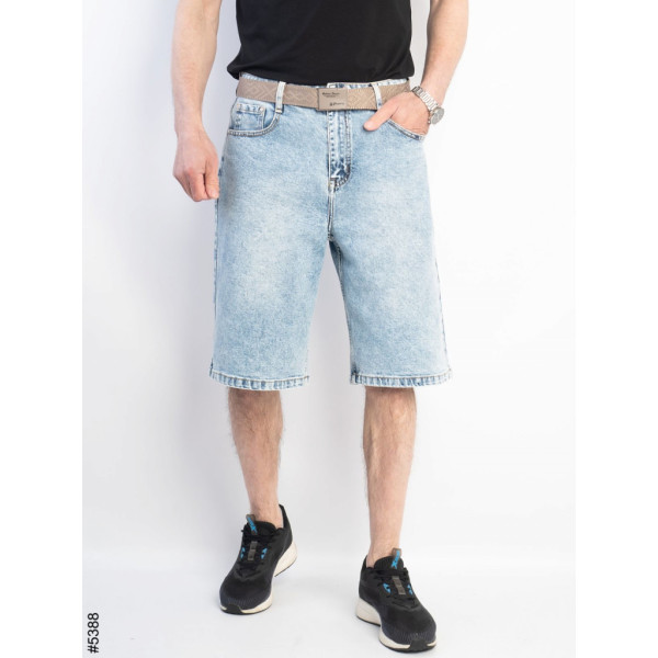 5388# голубые мужские джинсовые шорты (SPP'S JEANS, стрейч коттон, 8 ед, размеры норма: 28-36) выдача на следующий день SPPS