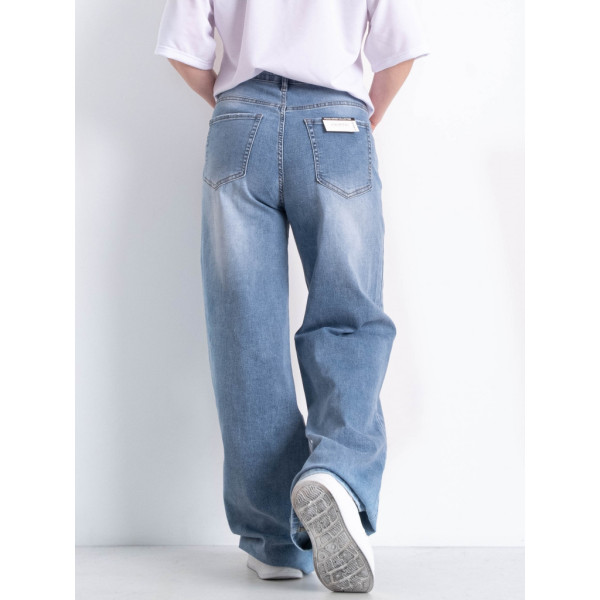 0248-74 / блакитні жіночі джинси кюлоти (RELUCKY, стрейчові, 4 од. розміри батал: 31. 31. 31. 32) Relucky