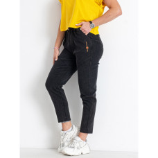 8801-5 темно-сірі жіночі джинси мом (стрейчові, 5 од. розміри напівбатал: L. XL. 2XL. 2XL. 3XL) Джинси