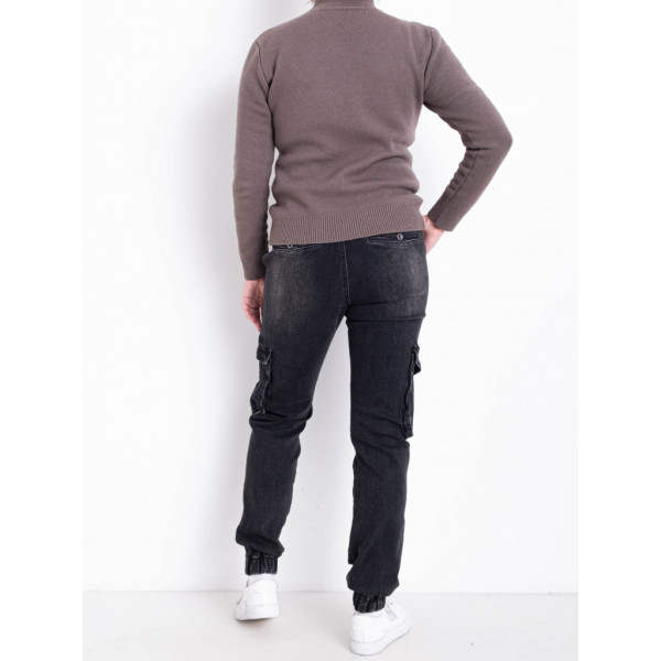 0442 темно-сірі жіночі джинси (VINGVGS. стейч, на манжеті, 8од, розміри батал: 28, 29, 30, 31, 32, 33, 34, 36) Vingvgs