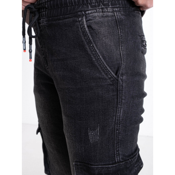 0442 темно-сірі жіночі джинси (VINGVGS. стейч, на манжеті, 8од, розміри батал: 28, 29, 30, 31, 32, 33, 34, 36) Vingvgs