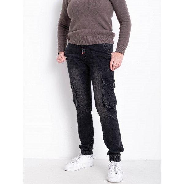 0442 темно-сірі жіночі джинси (VINGVGS. стейч, на манжеті, 8од, розміри батал: 28, 29, 30, 31, 32, 33, 34, 36) Vingvgs