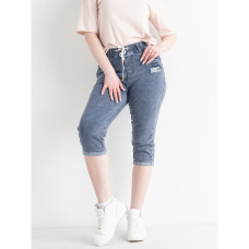 1911-1A / голубые женские джинсовые шорты (ЛАСТОЧКА, стрейчевые, 6 ед. размеры полубатал: XL. 2XL. 3XL. 4XL. 5XL. 6XL) Шорты