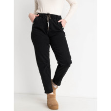 0852-1 / черные женские джинсы (KENALIN, стрейчевые, на байке, 4 ед. размеры батал: 30, 31, 32, 32) Джинсы