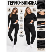 8599-1 Жіноча термо-білизна чорна (1165655)