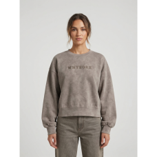 820802-9 мокко женский свитшот (двухнитка, варка, укороченая, 1 ед, универсальный размер норма : S/L) Свитшот