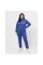 4974-454 блакитний жіночий спортивний костюм (двонитка, з капюшоном, 4од, розміри батал: 50, 52, 56, 58) Спортивний костюм